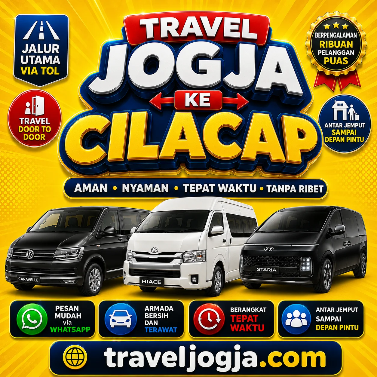 99% On Timeπ Travel Jogja Cilacap Pagi Terbaru, Harga Tiket Terjangkau