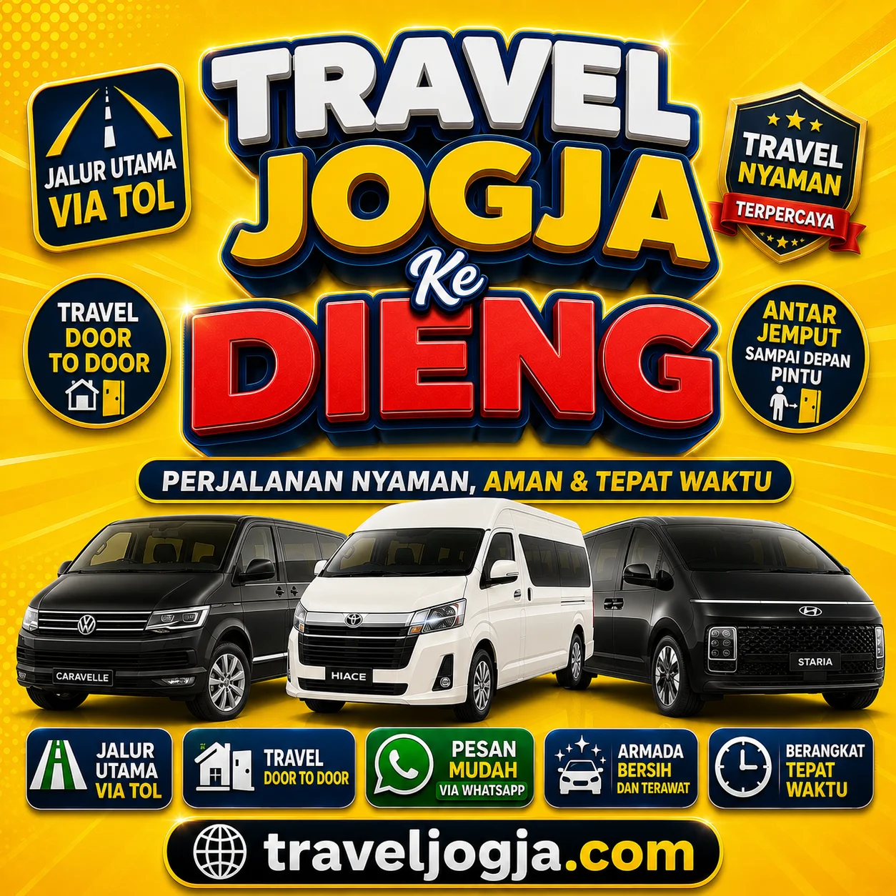 99% On Timeπ Travel Jogja Dieng Bikin Nyaman, Harga Tiket Terjangkau
