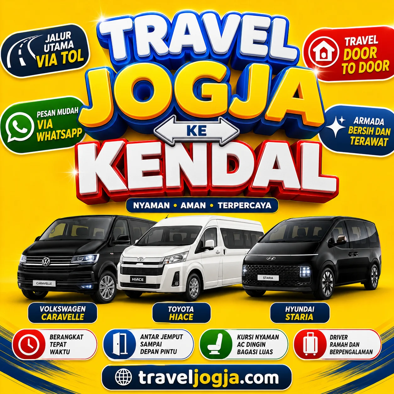 99% On Timeπ Travel Jogja Kendal Bikin Nyaman, Harga Tiket Terjangkau