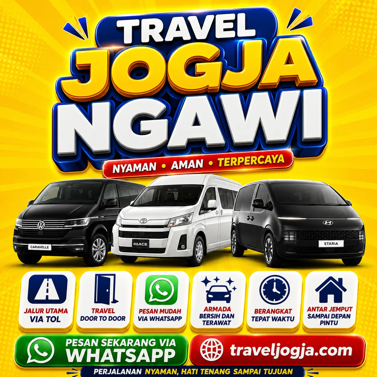 99% On Timeπ Travel Jogja Ngawi Bikin Nyaman, Harga Tiket Terjangkau
