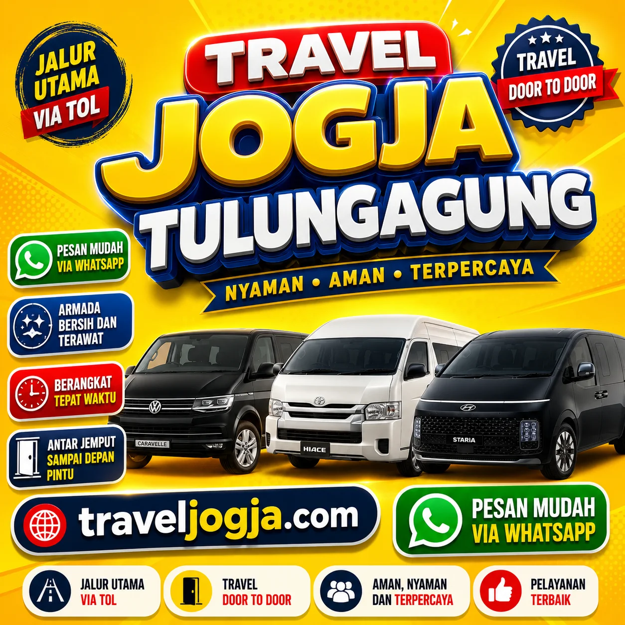 99% On Timeπ Travel Jogja Tulungagung Bikin Nyaman, Harga Tiket Terjangkau